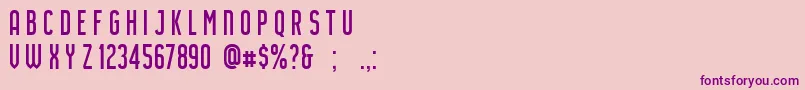 AirsideSans Font – Purple Fonts on Pink Background