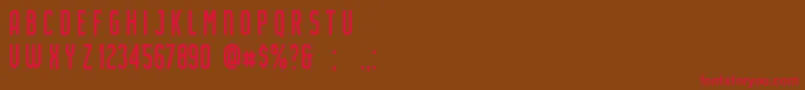 AirsideSans Font – Red Fonts on Brown Background