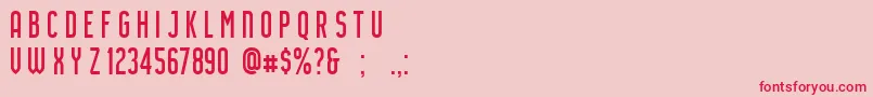 AirsideSans Font – Red Fonts on Pink Background