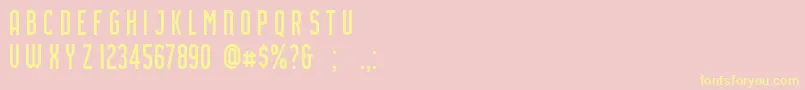 AirsideSans Font – Yellow Fonts on Pink Background