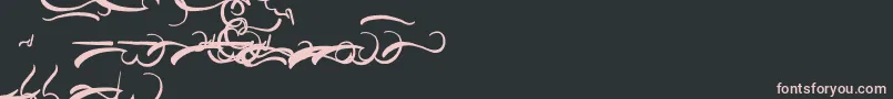 AisyKhadijah Swashed Font – Pink Fonts on Black Background