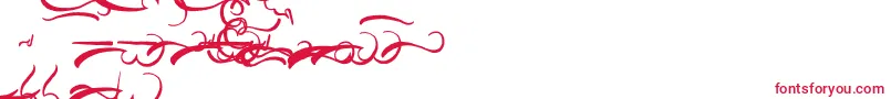 AisyKhadijah Swashed Font – Red Fonts on White Background