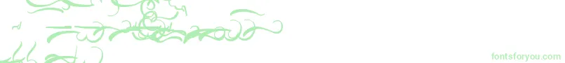 AisyKhadijah Swashed-Schriftart – Grüne Schriften auf weißem Hintergrund