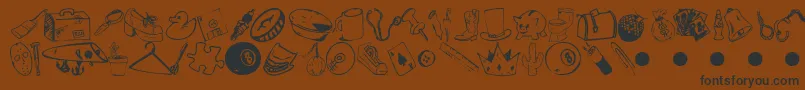 Garas Font – Black Fonts on Brown Background