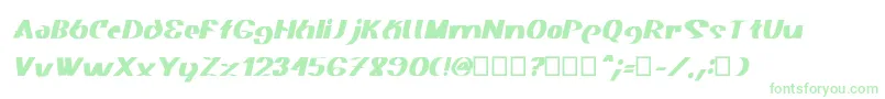 Akasic Medium Italic-Schriftart – Grüne Schriften