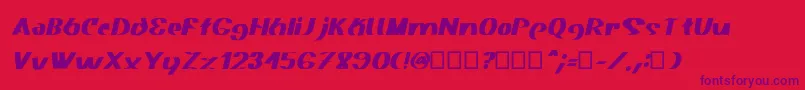 Akasic Medium Italic Font – Purple Fonts on Red Background