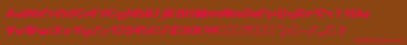 Akasic Medium Italic Font – Red Fonts on Brown Background