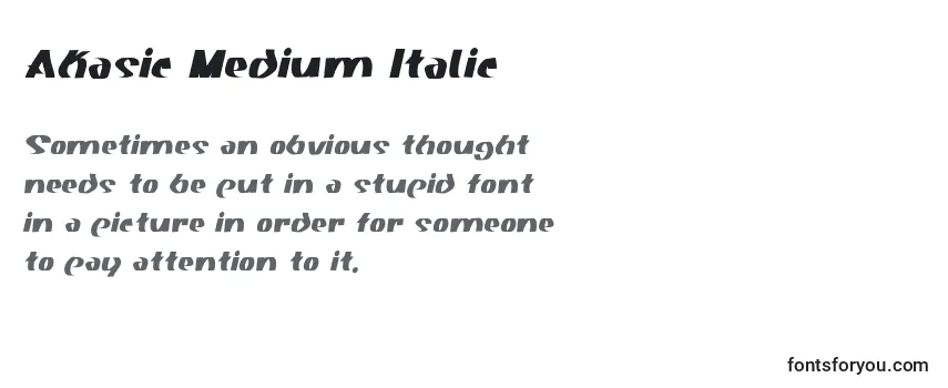 Akasic Medium Italic Font