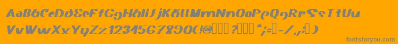 fuente Akasic Medium Italic – Fuentes Grises Sobre Fondo Naranja