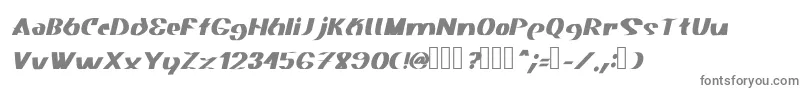 Czcionka Akasic Medium Italic – szare czcionki