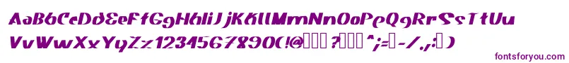 Akasic Medium Italic-fontti – violetit fontit valkoisella taustalla