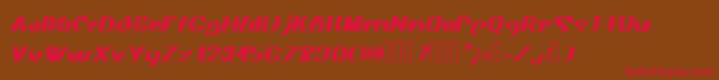 Akasic Medium Italic Font – Red Fonts on Brown Background