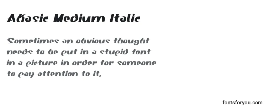 Akasic Medium Italic (118936) Font