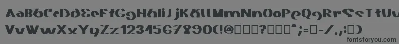 Шрифт Akasic Medium – чёрные шрифты на сером фоне