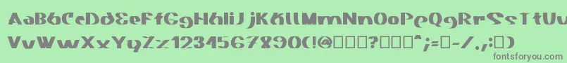 Akasic Medium Font – Gray Fonts on Green Background