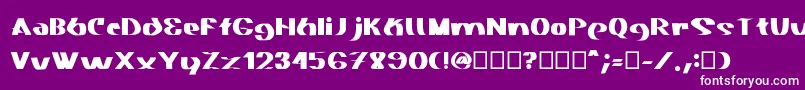 Akasic Medium Font – White Fonts on Purple Background
