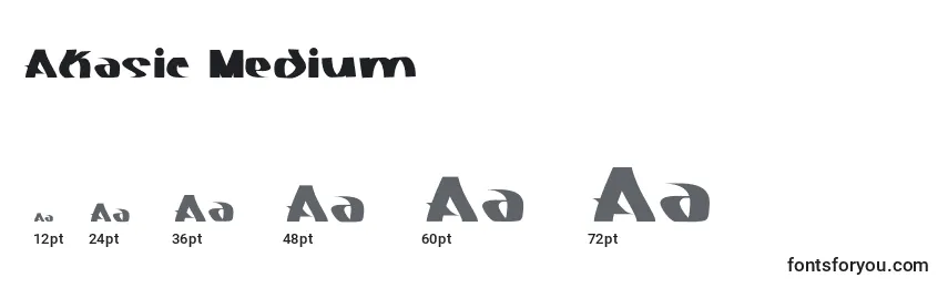 Размеры шрифта Akasic Medium