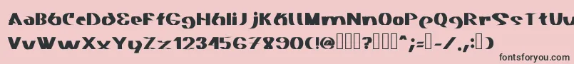 Akasic Medium Font – Black Fonts on Pink Background