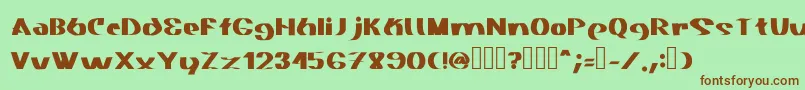 Akasic Medium Font – Brown Fonts on Green Background