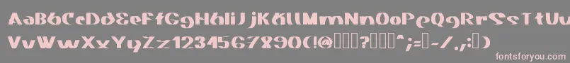 Akasic Medium-Schriftart – Rosa Schriften auf grauem Hintergrund