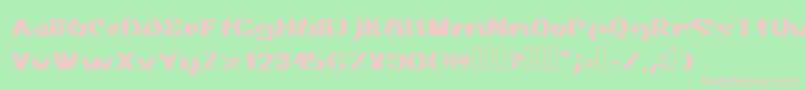 Akasic Medium Font – Pink Fonts on Green Background