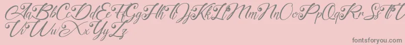 akayla Personal use Only-Schriftart – Graue Schriften auf rosa Hintergrund