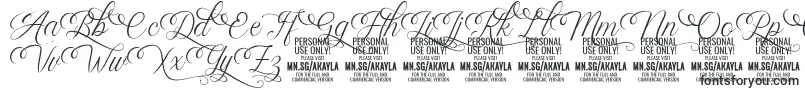 Czcionka AkaylaScriptDeco PERSONAL – czcionki dla Microsoft Office