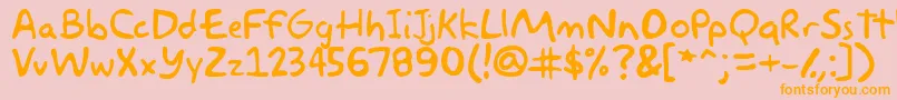 Lisätietoja akbar-fontista akbar-fontti – oranssit fontit vaaleanpunaisella taustalla