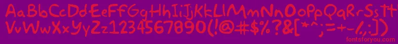 Weitere Informationen zur akbar-Schriftart akbar-Schriftart – Rote Schriften auf violettem Hintergrund