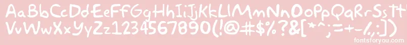 akbar Font – White Fonts on Pink Background