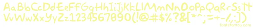 Шрифт akbar – жёлтые шрифты