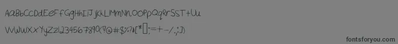 Подробнее о шрифте Akeylah s Handwriting Шрифт Akeylah s Handwriting – чёрные шрифты на сером фоне