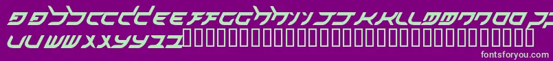 akihibara hyper Font – Green Fonts on Purple Background