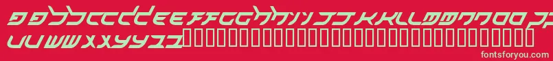 akihibara hyper Font – Green Fonts on Red Background