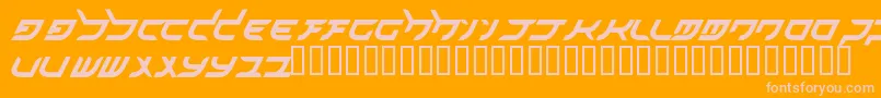 akihibara hyper Font – Pink Fonts on Orange Background