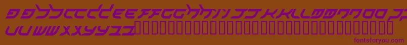 akihibara hyper Font – Purple Fonts on Brown Background