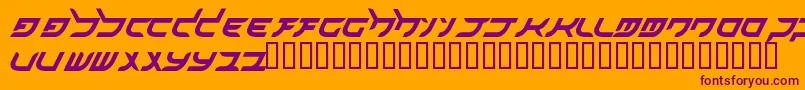 akihibara hyper Font – Purple Fonts on Orange Background