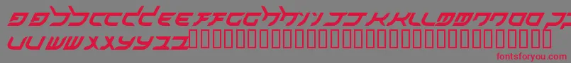 akihibara hyper Font – Red Fonts on Gray Background