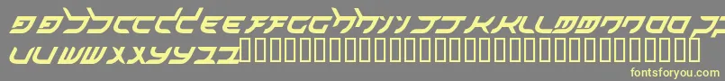 akihibara hyper Font – Yellow Fonts on Gray Background