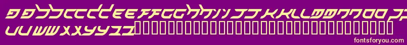 akihibara hyper Font – Yellow Fonts on Purple Background
