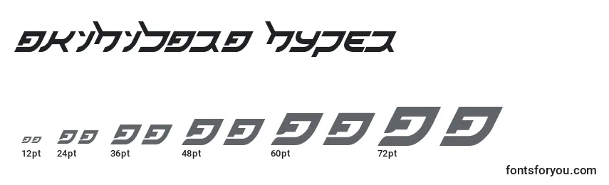 Размеры шрифта Akihibara hyper