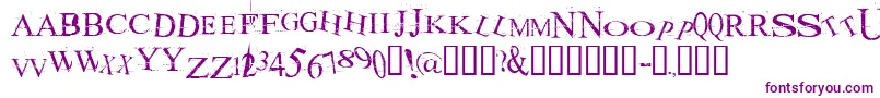 AKOOM   -fontti – violetit fontit