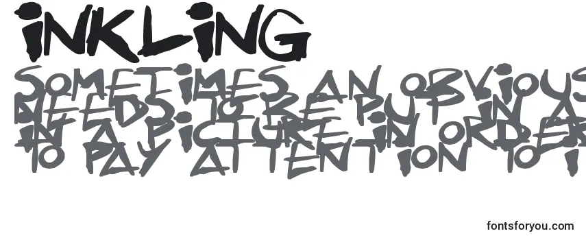 Шрифт Inkling