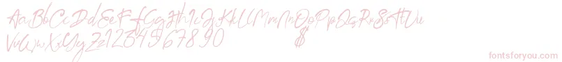 aksoro Demo Font – Pink Fonts on White Background