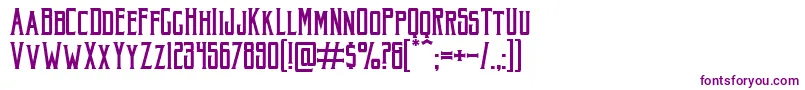 Czcionka Akura Popo – fioletowe czcionki