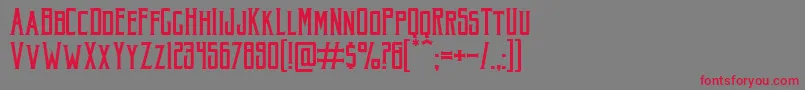 fuente Akura Popo – Fuentes Rojas Sobre Fondo Gris