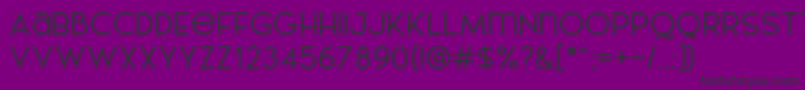 フォントAL LePORSCHE PersonalUseOnly – 紫の背景に黒い文字
