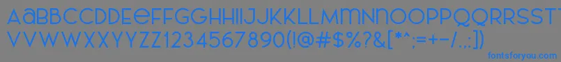 AL LePORSCHE PersonalUseOnly Font – Blue Fonts on Gray Background