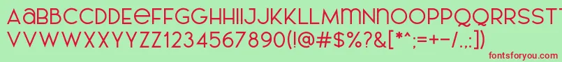 AL LePORSCHE PersonalUseOnly Font – Red Fonts on Green Background