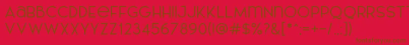 AL LePORSCHE PersonalUseOnly Font – Brown Fonts on Red Background